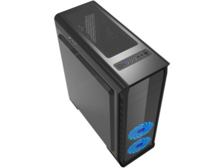 Gabinete Gamer GameMax Infinit M908 GGM RGB, Mid Tower, Com 3 Fans, Lateral Acrílico, Black, Sem Fonte