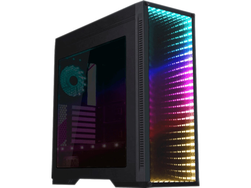 Gabinete Gamer Ninja Sato, Mini Tower, Vidro Temperado, M-ATX, Sem Fonte, Sem Fans, Preto, GN-CS-STMABSF
