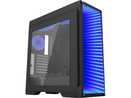 Gabinete Gamer Ninja Sato, Mini Tower, Vidro Temperado, M-ATX, Sem Fonte, Sem Fans, Preto, GN-CS-STMABSF