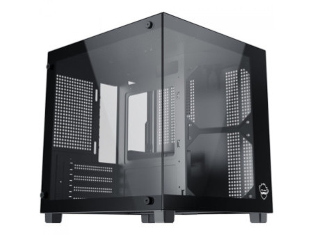 Gabinete Gamer Ninja Kurama, Mid Tower, Vidro Temperado, ATX, Sem Fonte, Com 4 Fans Rainbow, Preto, GN-CS-KRMTB4F