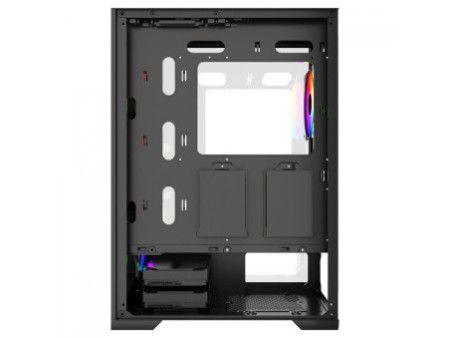 Gabinete Gamer Ninja Kennen, Mid Tower, Vidro Temperado, M-ATX, Black, Sem Fonte, Com 3 Fans, GN-CS-KNMTB3F