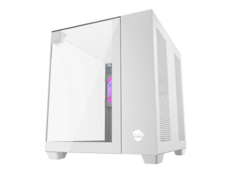 Gabinete Gamer Ninja Cloud, Mid Tower, Vidro Temperado, ATX, Black, Sem Fonte, Com 4 Fans Rainbow, GN-CS-CLMTB4F