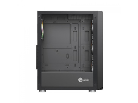 Gabinete Gamer Ninja Kurama, Mid Tower, Vidro Temperado, ATX, Sem Fonte, Com 4 Fans Rainbow, Branco, GN-CS-KRMTW4F