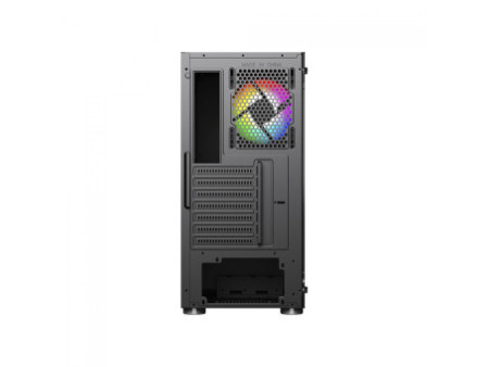 Gabinete Gamer Ninja Kurama, Mid Tower, Vidro Temperado, ATX, Sem Fonte, Com 4 Fans Rainbow, Branco, GN-CS-KRMTW4F