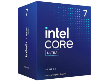 Processador Intel Core Ultra 7 265F, 2.4Ghz (5.3Ghz Turbo), Série 2, 20-Cores 20-Threads, LGA 1851, BX80768265F