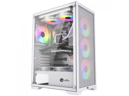 Gabinete Gamer Ninja FÚRIA, RGB, Mid Tower, Vidro Temperado, ATX, Sem Fonte, Com 3 Fans, GN-CS-FRMTB3F