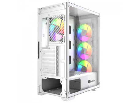 Gabinete Gamer Ninja FÚRIA, RGB, Mid Tower, Vidro Temperado, ATX, Sem Fonte, Com 3 Fans, GN-CS-FRMTB3F
