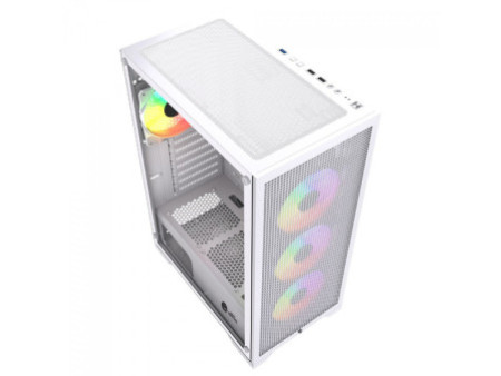 Gabinete Gamer Ninja FÚRIA, RGB, Mid Tower, Vidro Temperado, ATX, Sem Fonte, Com 3 Fans, GN-CS-FRMTB3F