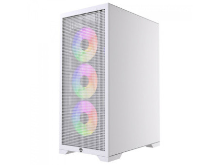 Gabinete Gamer Ninja FÚRIA, RGB, Mid Tower, Vidro Temperado, ATX, Sem Fonte, Com 3 Fans, GN-CS-FRMTB3F