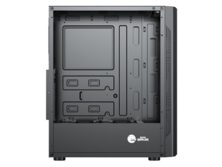 Gabinete Gamer Ninja Hive, Mid Tower, Vidro Temperado, Sem Fonte, Com 3 Fans, GN-CS-HVMTB3F