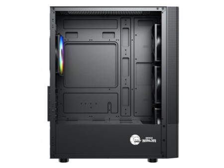 Gabinete Gamer Ninja Bee, Mid Tower, RGB, Vidro Temperado, M-ATX, Sem Fonte, Com 1 Fan ARGB, GN-CS-BEMTB1F