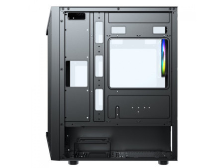Gabinete Gamer Ninja Eraser, RGB, Mid Tower, Vidro Temperado, ATX, Sem Fonte, Com 1 Fan, GN-CS-ERMTB1F