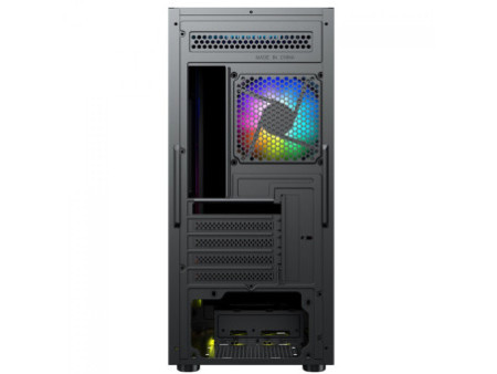 Gabinete Gamer Ninja Eraser, RGB, Mid Tower, Vidro Temperado, ATX, Sem Fonte, Com 1 Fan, GN-CS-ERMTB1F