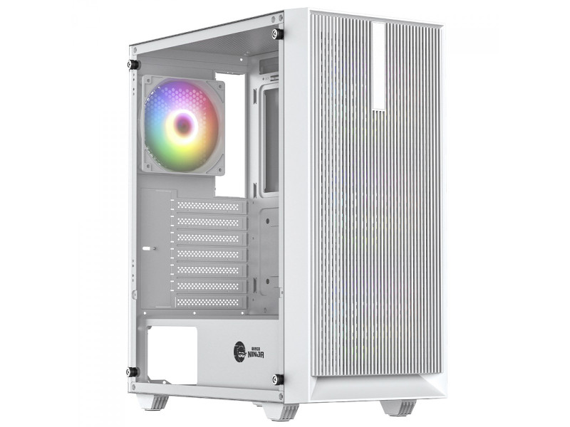 Gabinete Gamer Ninja Air X, Mid Tower, Vidro Temperado, ATX, Black, Sem Fonte, Com 4 Fans