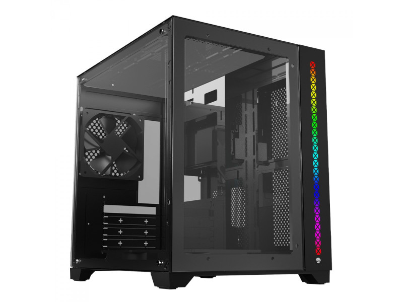 Gabinete Gamer Ninja Tsume, Cube, Mid Tower, RGB, Vidro Temperado, M-ATX, White, Sem Fonte, Sem fan Gabinete Gamer Ninja Tsume, Cube, Mid Tower, RGB, Vidro Temperado, M-ATX, White, Sem Fonte, Sem fan