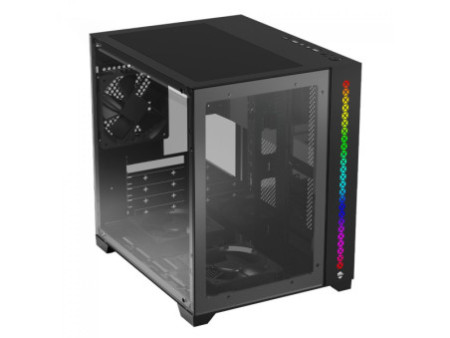 Gabinete Gamer Ninja Tsume, Cube, Mid Tower, RGB, Vidro Temperado, M-ATX, White, Sem Fonte, Sem fan