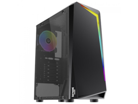 Gabinete Gamer Ninja Kido, Mid Tower, Vidro Temperado, ATX, Black, Sem Fonte, Sem Fan, G-GN-003M