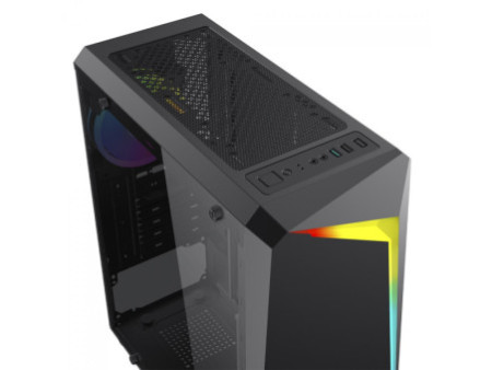 Gabinete Gamer Ninja Kido, Mid Tower, Vidro Temperado, ATX, Black, Sem Fonte, Sem Fan, G-GN-003M