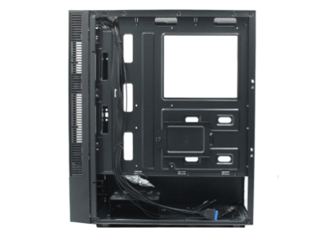 Gabinete Gamer Ninja Kotaro, Mid Tower, Vidro Temperado, ATX, Black, Sem Fonte, Sem Fan, T005G