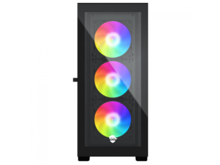 Gabinete Gamer Ninja Flash, RGB, Mid Tower, Vidro Temperado, ATX, Sem Fonte, Com 1 Fan, GN-CS-FLMTB1F