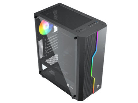 Gabinete Gamer Ninja Kage, RGB, Mid Tower, Vidro Temperado, ATX, Sem Fonte, Com 3 Fans