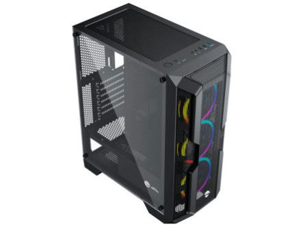 Gabinete Gamer Ninja Light, RGB, Mid Tower, Vidro Temperado, ATX, Sem Fonte, Com 1 Fan