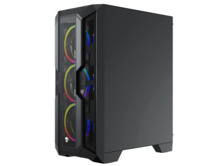 Gabinete Gamer Ninja Light, RGB, Mid Tower, Vidro Temperado, ATX, Sem Fonte, Com 1 Fan