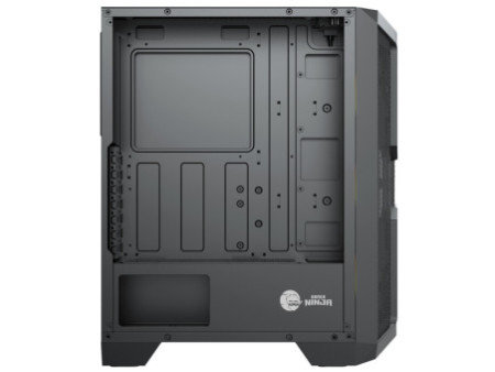 Gabinete Gamer Ninja Light, RGB, Mid Tower, Vidro Temperado, ATX, Sem Fonte, Com 1 Fan