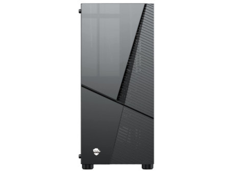 Gabinete Gamer Ninja Leaf, RGB, Mid Tower, Vidro Temperado, ATX, Sem Fonte, Com 3 Fans, GN-CS-LFMTB3F
