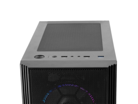 Gabinete Gamer Ninja Apolo, Mid Tower, RGB, mATX, Black, Sem Fonte, Com 3 Fans