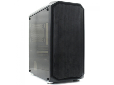 Gabinete Gamer Ninja Hadria, Mid Tower, RGB, ATX, Black, Sem Fonte, Com 1 Fan