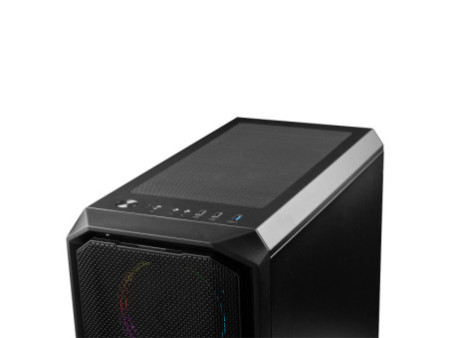 Gabinete Gamer Ninja Hadria, Mid Tower, RGB, ATX, Black, Sem Fonte, Com 1 Fan