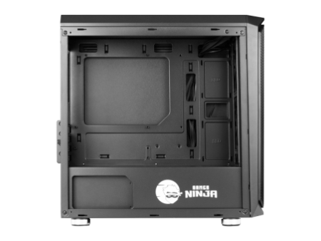 Gabinete Gamer Ninja Hadria, Mid Tower, RGB, ATX, Black, Sem Fonte, Com 1 Fan