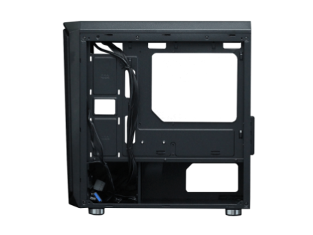 Gabinete Gamer Ninja Hadria, Mid Tower, RGB, ATX, Black, Sem Fonte, Com 1 Fan