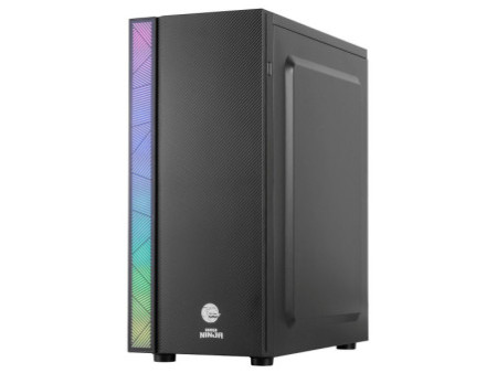 Gabinete Gamer Ninja Perseus, Mid Tower, RGB, ATX, White, Sem Fonte, Com 3 Fans