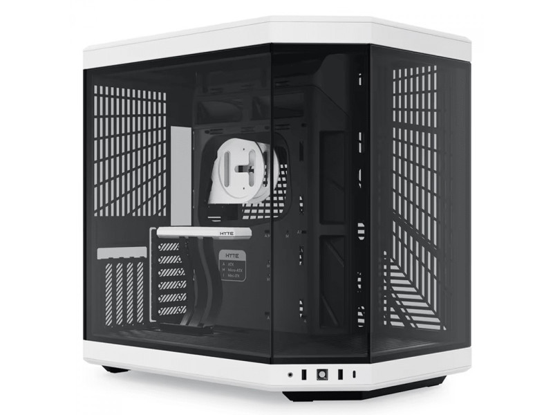 Gabinete Gamer Hyte Y60 Persona 3 Reload, Mid Tower, Vidro Temperado, ATX, Sem Fonte, Com 3 fans, Preto, CS-HYTE-Y60-P3R-U