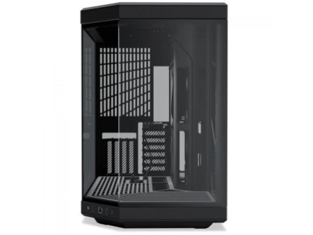 Gabinete Gamer Hyte Y60 Black Cherry, Mid Tower, Vidro Temperado, ATX, Sem Fonte, Com 3 fans, Preto e Vermelho, CS-HYTE-Y60-BR
