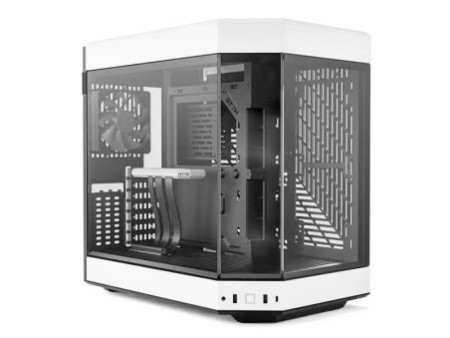 Gabinete Gamer Hyte Y60 Snow, Mid Tower, Vidro Temperado, ATX, Sem Fonte, Com 3 fans, White, CS-HYTE-Y60-WW