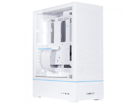 Gabinete Gamer Lian Li SUP01, ARGB, Mid Tower, Vidro Temperado, ATX, Sem Fonte, Com 3 Fans, Preto, SUP01X