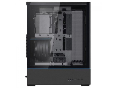 Gabinete Gamer Lian Li 011 Vision Compact, Mid Tower, Vidro Temperado, E-ATX, Sem Fonte, Sem Fan, Black, O11VPX-M BLACK