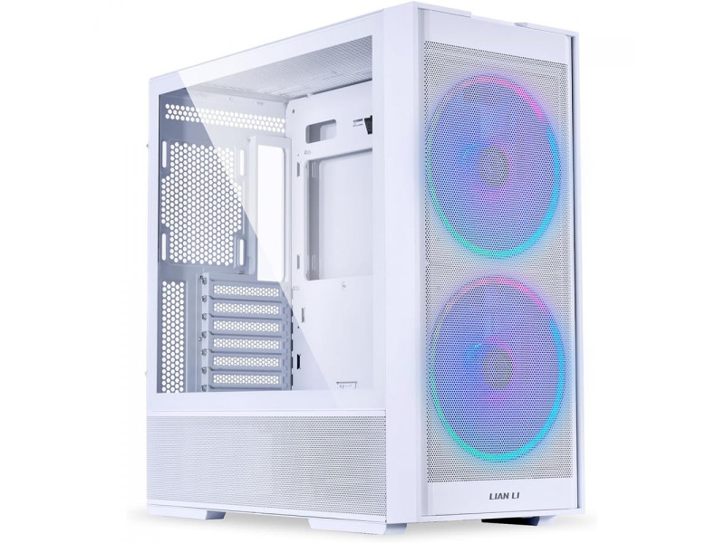 Gabinete Gamer Lian Li Lancool 206 RX, Mid Tower, ATX, RGB, Vidro Temperado, Black, Com 2 Fans, LANCOOL 206RX