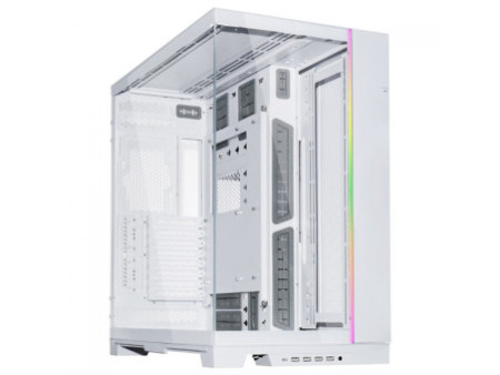 Gabinete Gamer Lian Li 011 Dynamic Mini, Mini Tower, Vidro Temperado, White, ATX, Sem Fonte, Sem Fan, O11DMINI-S