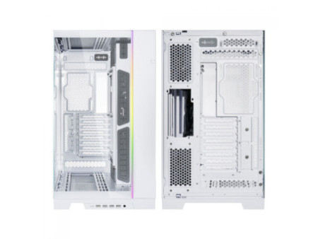 Gabinete Gamer Lian Li 011 Dynamic Mini, Mini Tower, Vidro Temperado, White, ATX, Sem Fonte, Sem Fan, O11DMINI-S