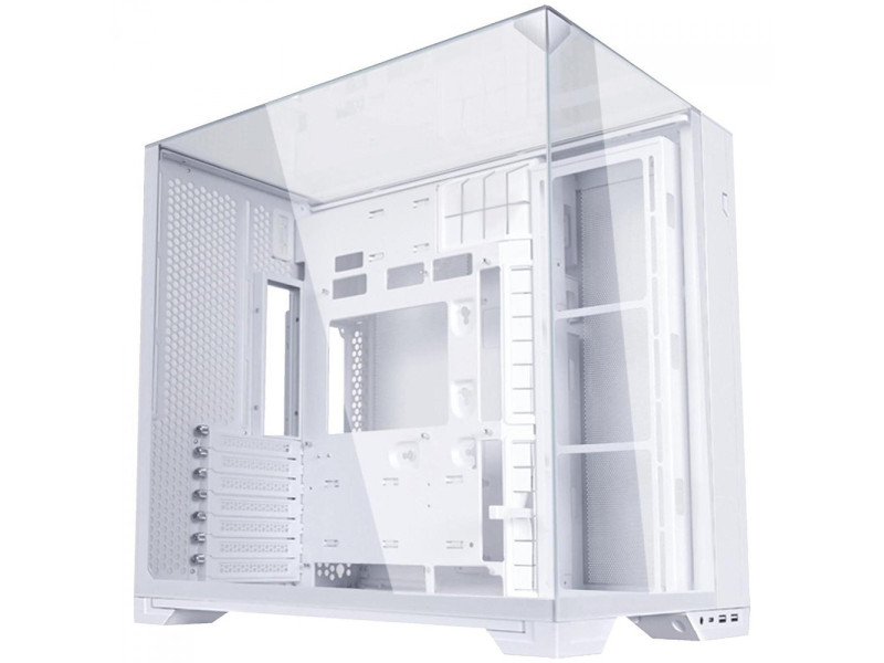 Gabinete Gamer Lian Li Lancool 207 RW, RGB, Mid Tower, Vidro Temperado, ATX, Sem Fonte, Com 2 Fans, Branco, LAN207RW WHITE
