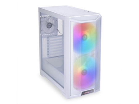 Gabinete Lian Li Dynamic Mini, Mini Tower, Vidro Temperado, White, mATX, Sem Fonte, Sem Fans, O11D MINI-W