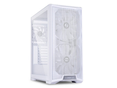 Gabinete Lian Li Dynamic Mini, Mini Tower, Vidro Temperado, White, mATX, Sem Fonte, Sem Fans, O11D MINI-W