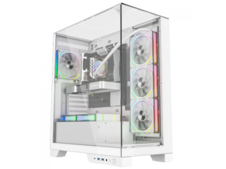 Gabinete Gamer Liketec Empire Dark, Mid Tower, Vidro Temperado, ATX, Sem Fonte, Sem Fans, Preto