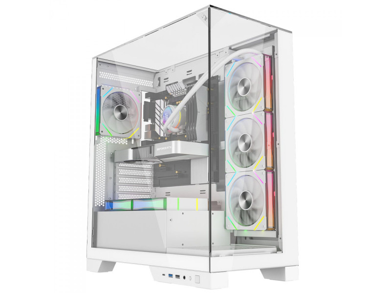 Gabinete Gamer Liketec Empire Dark, Mid Tower, Vidro Temperado, ATX, Sem Fonte, Sem Fans, Preto