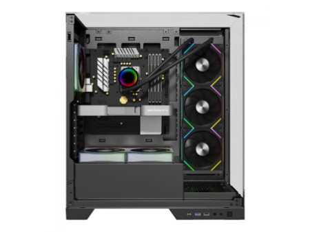 Gabinete Gamer Liketec Kingdom Dark, Mid Tower, Vidro Temperado, ATX, Sem Fonte, Sem Fans, Preto