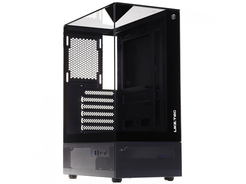 Gabinete Gamer Liketec Mahal Snow, Mid Tower, Vidro Temperado, MATX, Sem Fonte, Sem Fans, Branco